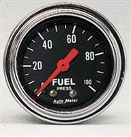TRADITIONAL CHROME MECHANICAL FUEL PRESSURE GAUGE